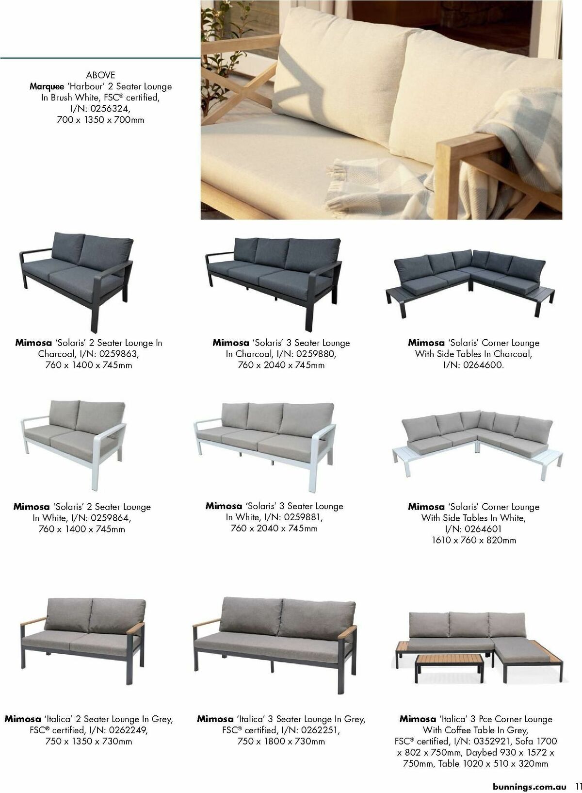 Bunnings Warehouse Outdoor Living Range Catalogues from 7 September