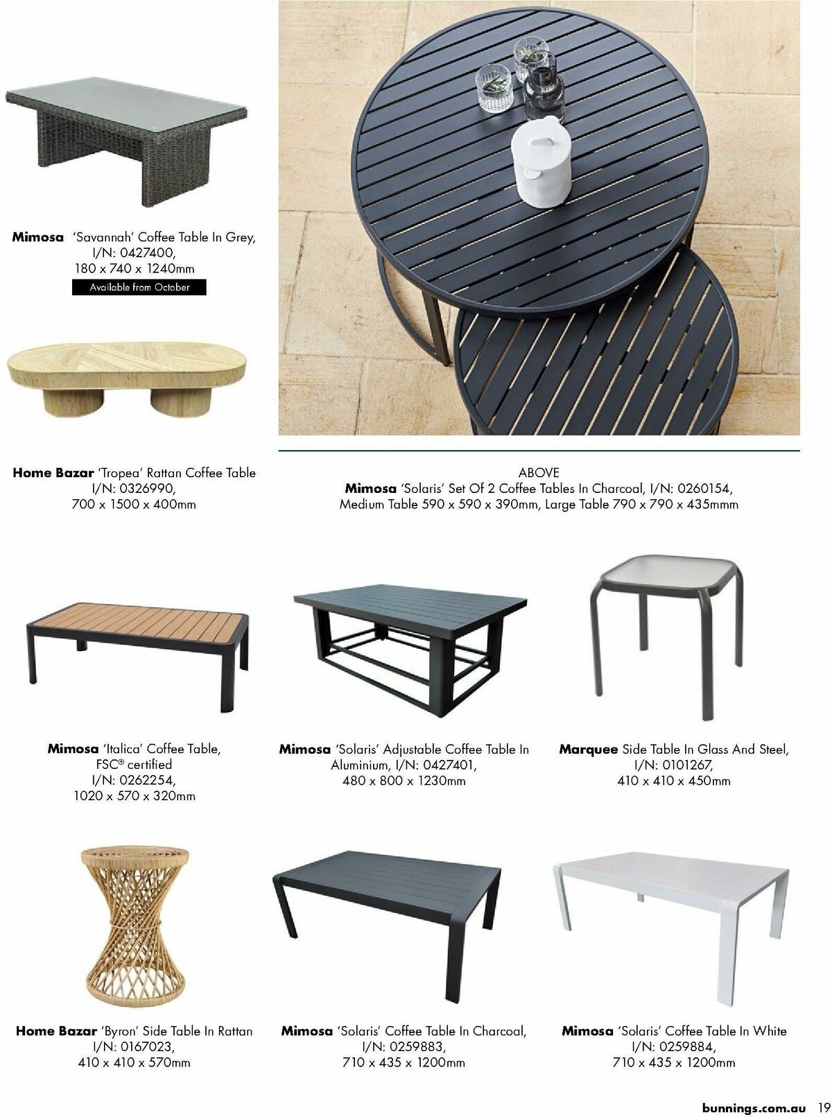 Bunnings Warehouse Outdoor Living Range Catalogues from 7 September