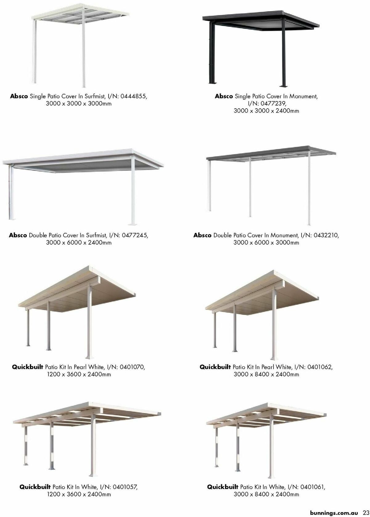 Bunnings Warehouse Outdoor Living Range Catalogues from 7 September