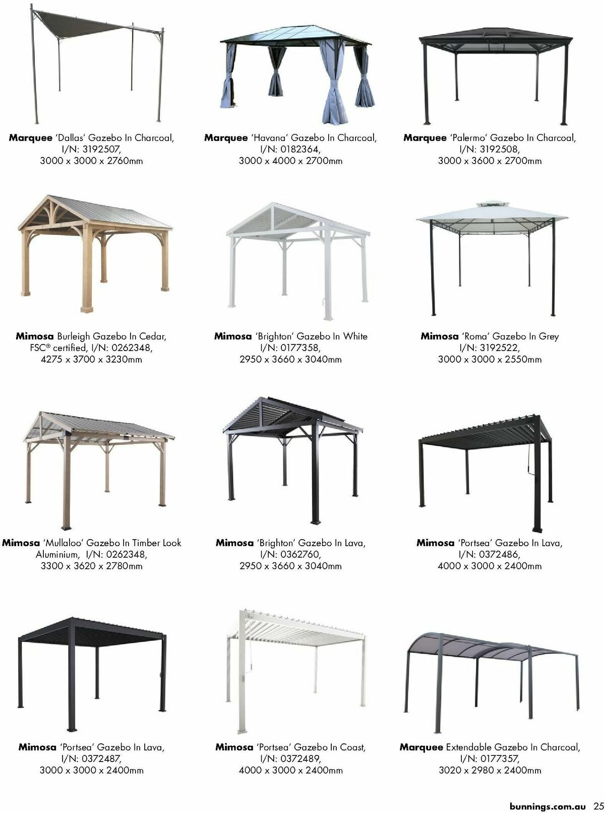 Bunnings Warehouse Outdoor Living Range Catalogues from 7 September