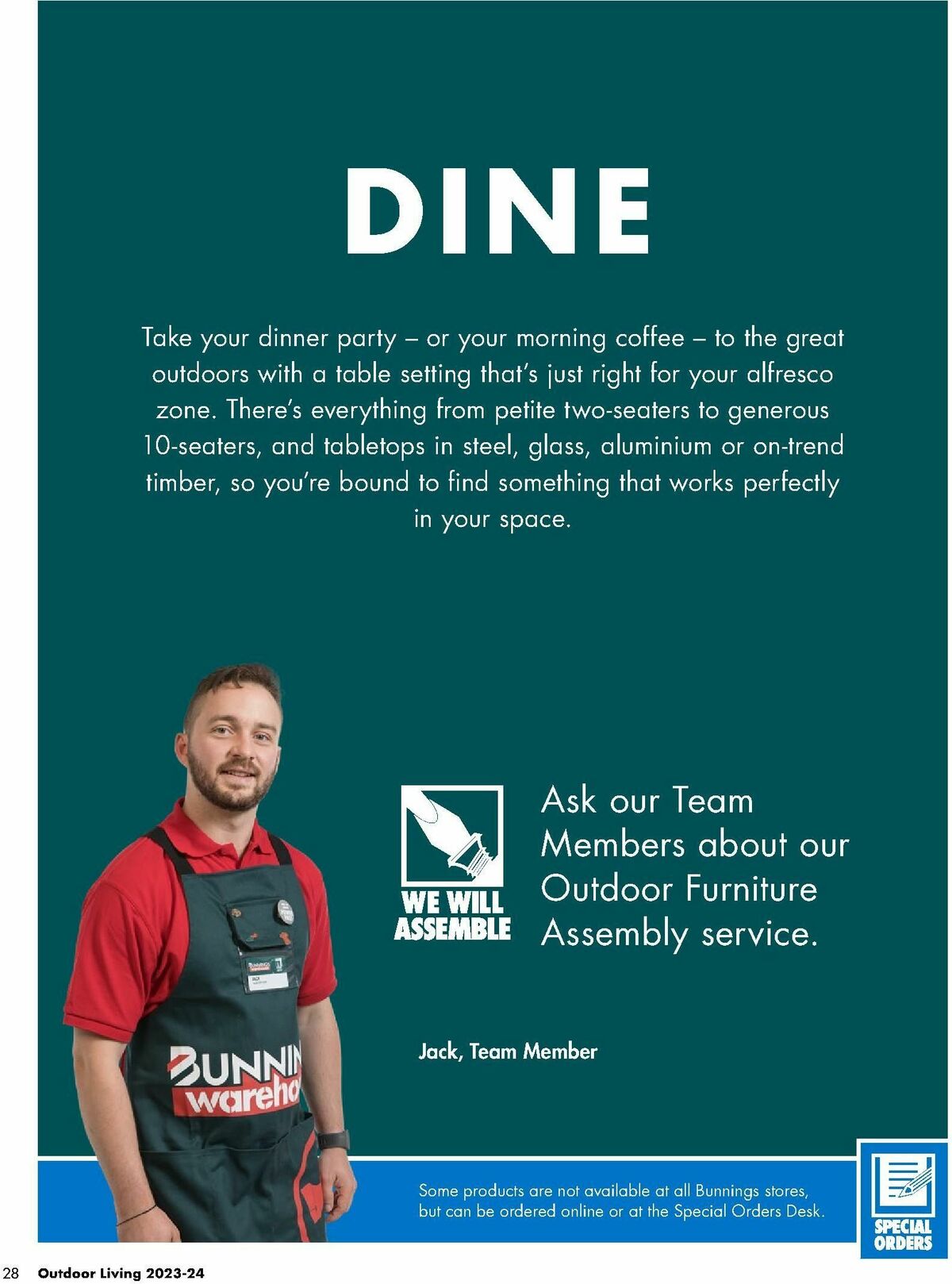 Bunnings Warehouse Outdoor Living Range Catalogues from 7 September