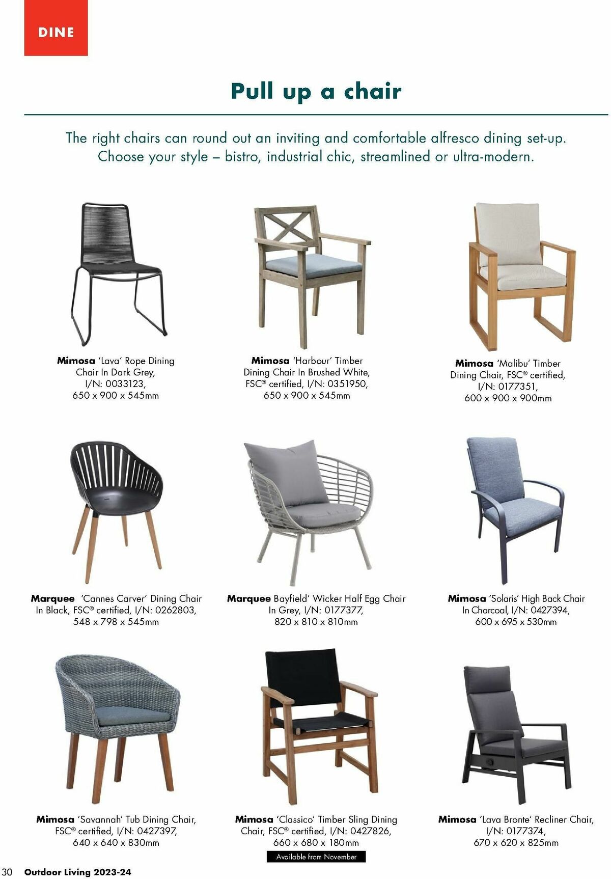 Bunnings Warehouse Outdoor Living Range Catalogues from 7 September