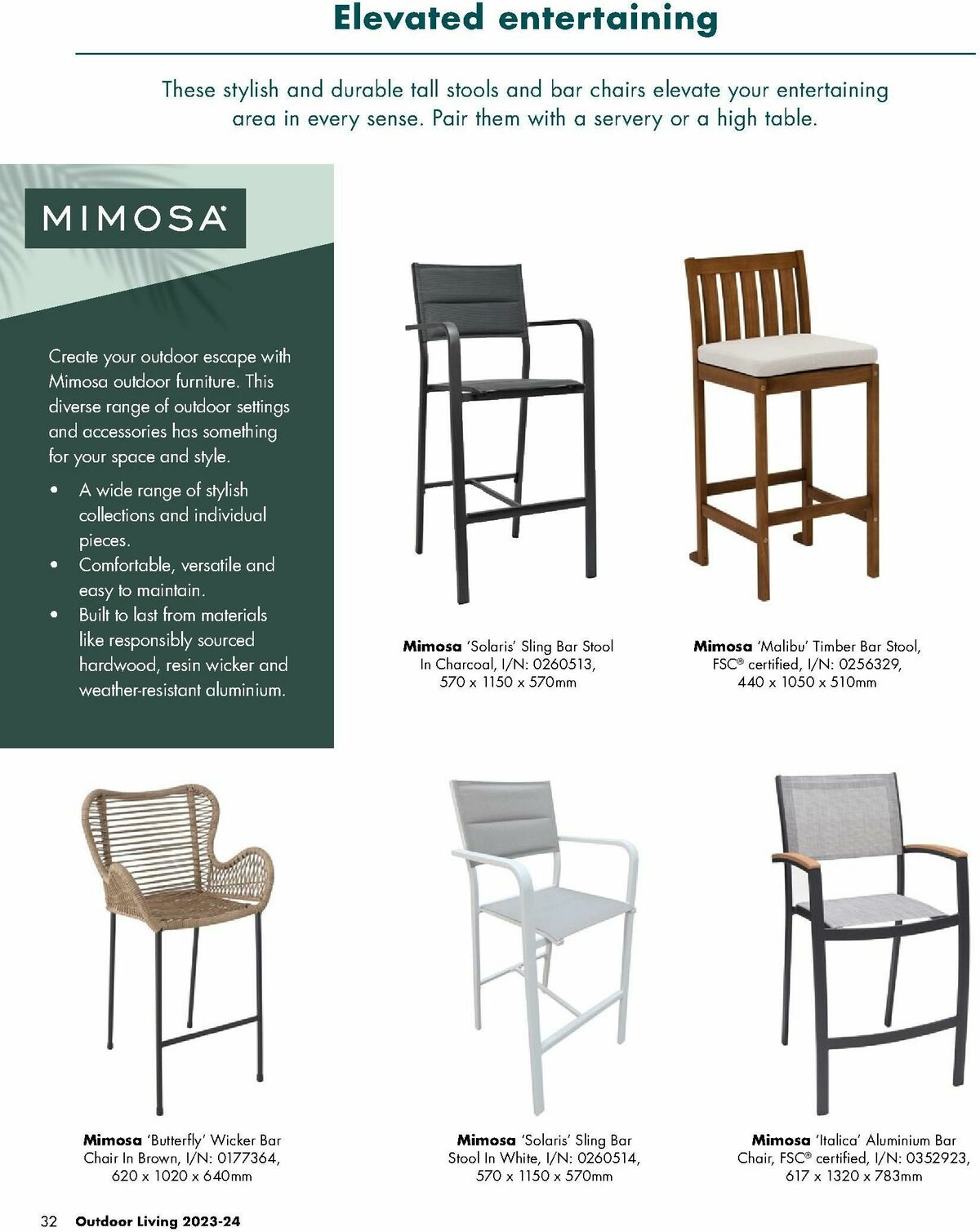 Bunnings Warehouse Outdoor Living Range Catalogues from 7 September