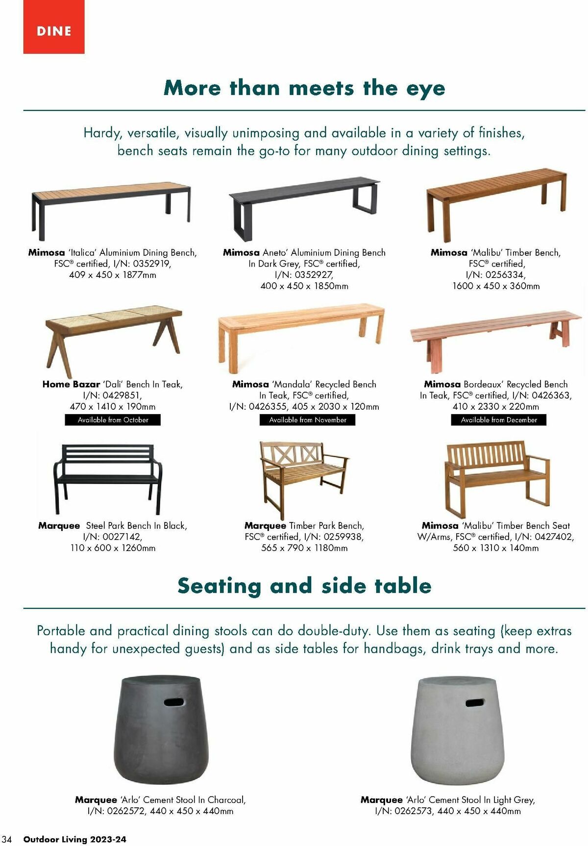 Bunnings Warehouse Outdoor Living Range Catalogues from 7 September