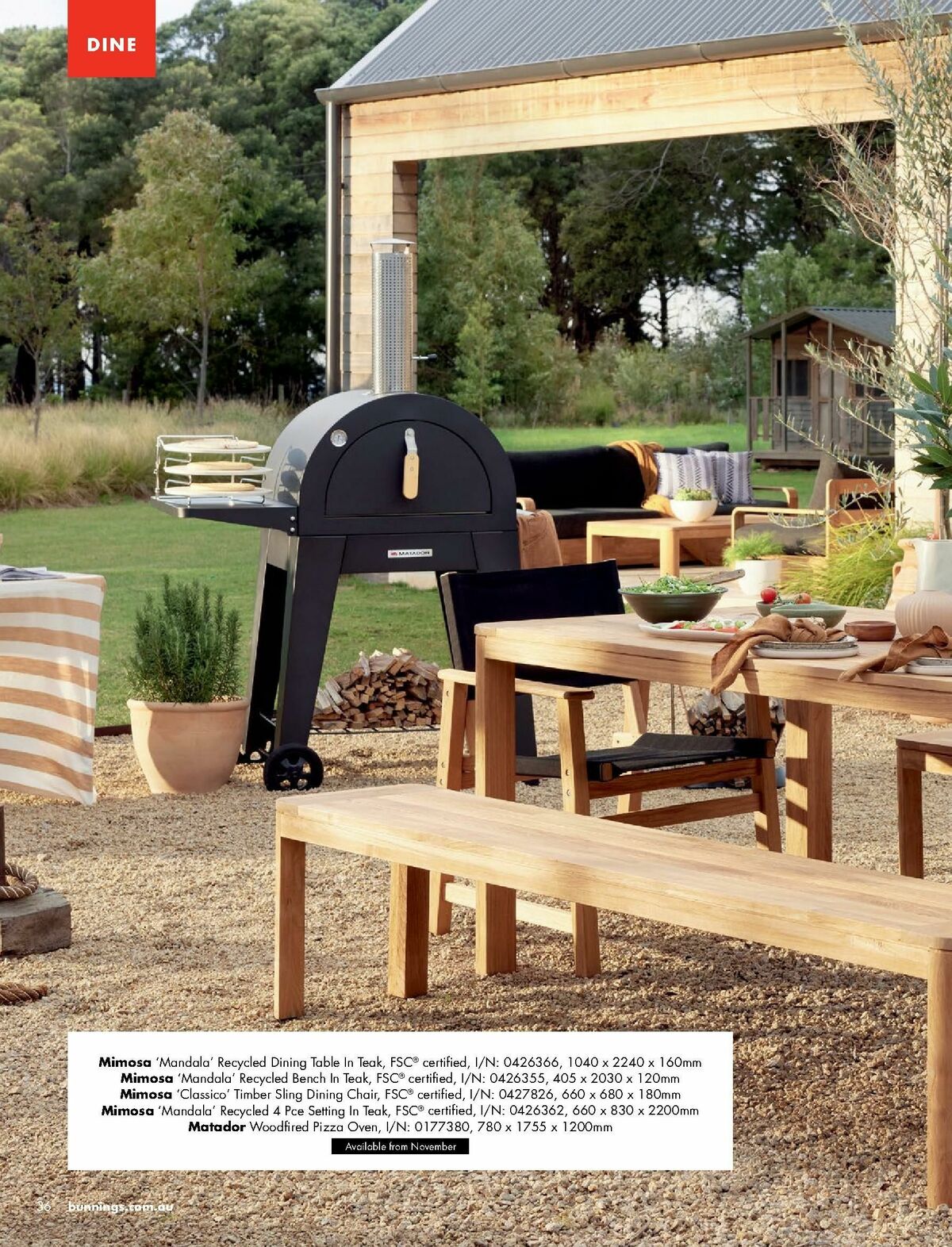 Bunnings Warehouse Outdoor Living Range Catalogues from 7 September