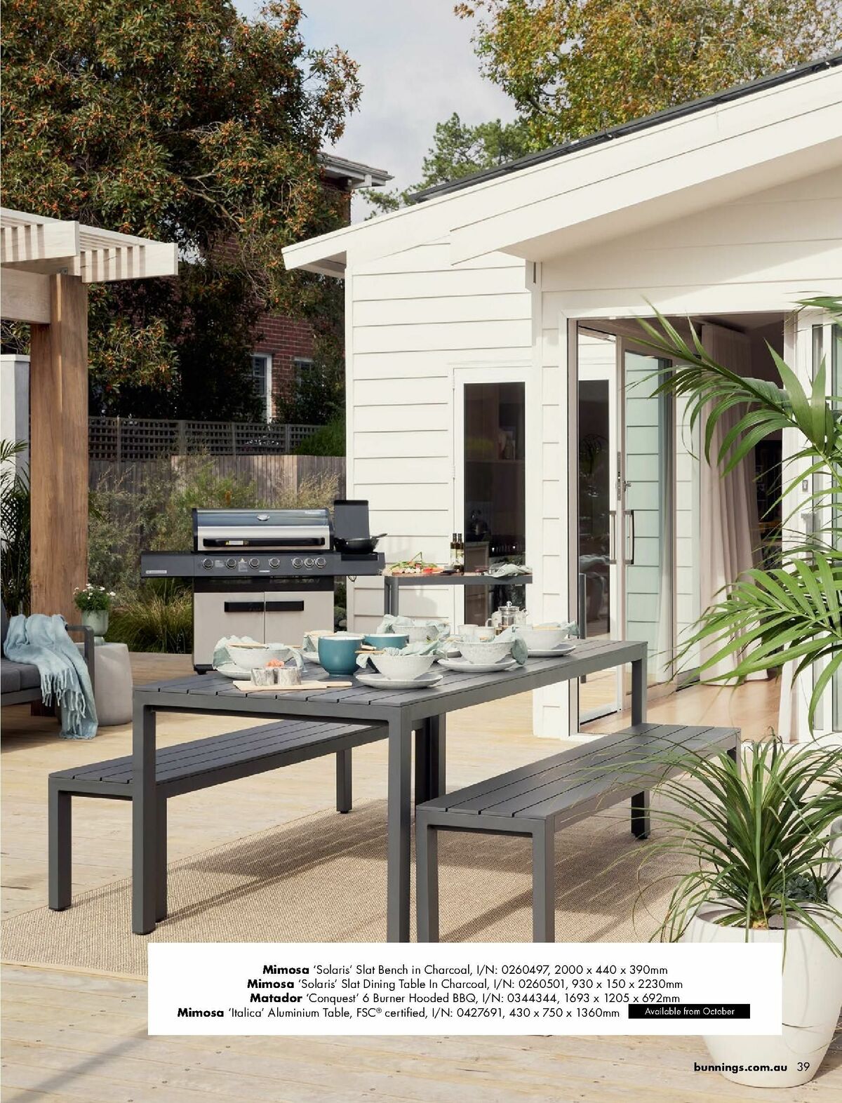 Bunnings Warehouse Outdoor Living Range Catalogues from 7 September