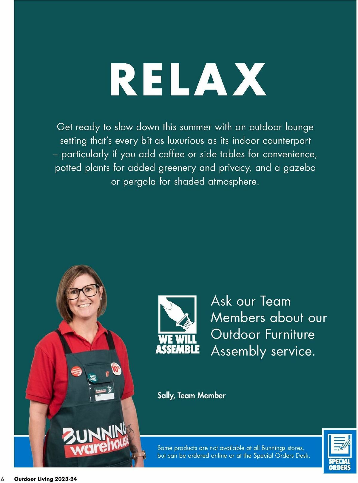 Bunnings Warehouse Outdoor Living Range Catalogues from 7 September
