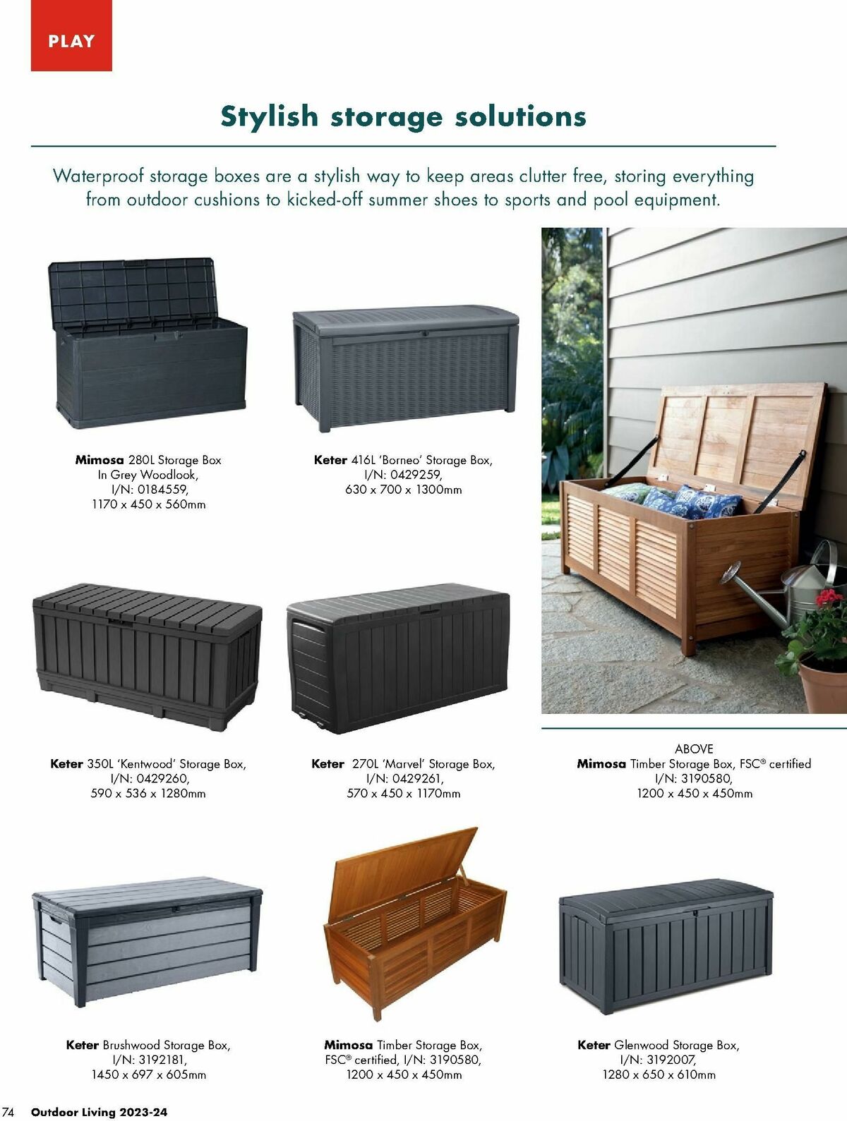 Bunnings Warehouse Outdoor Living Range Catalogues from 7 September