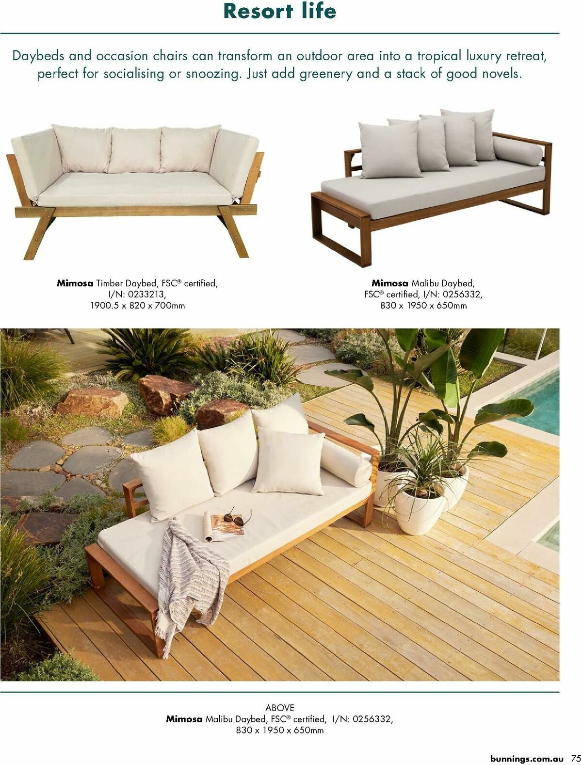 Bunnings Warehouse Outdoor Living Range Catalogues from 7 September