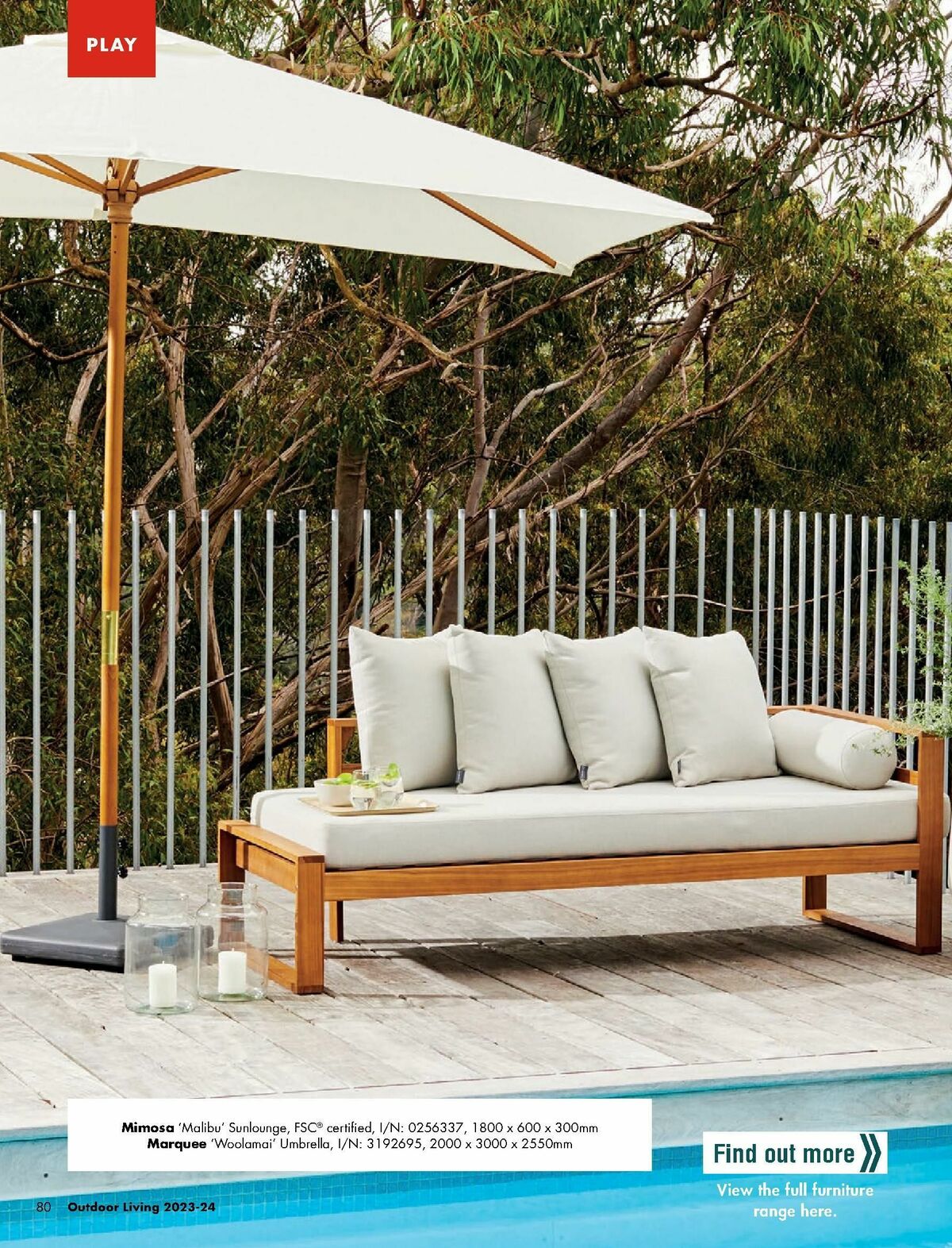 Bunnings Warehouse Outdoor Living Range Catalogues from 7 September