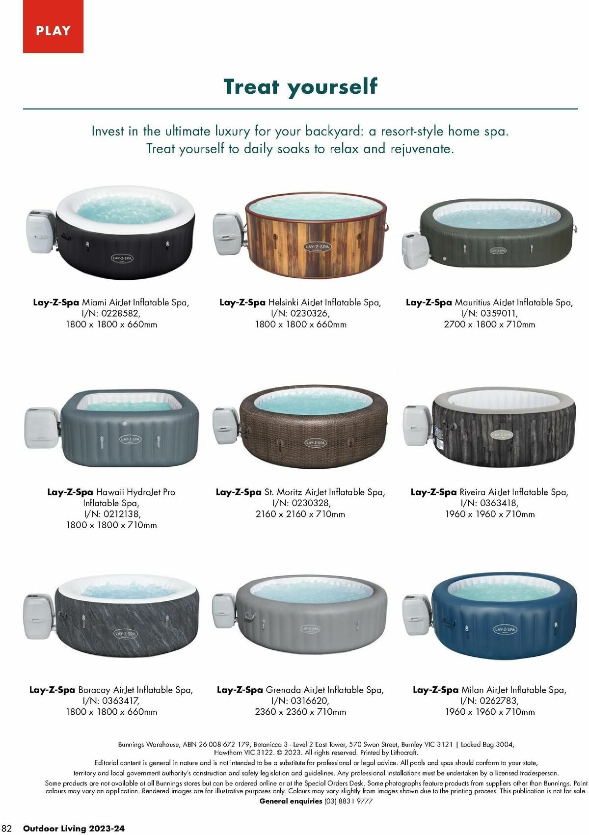 Bunnings Warehouse Outdoor Living Range Catalogues from 7 September