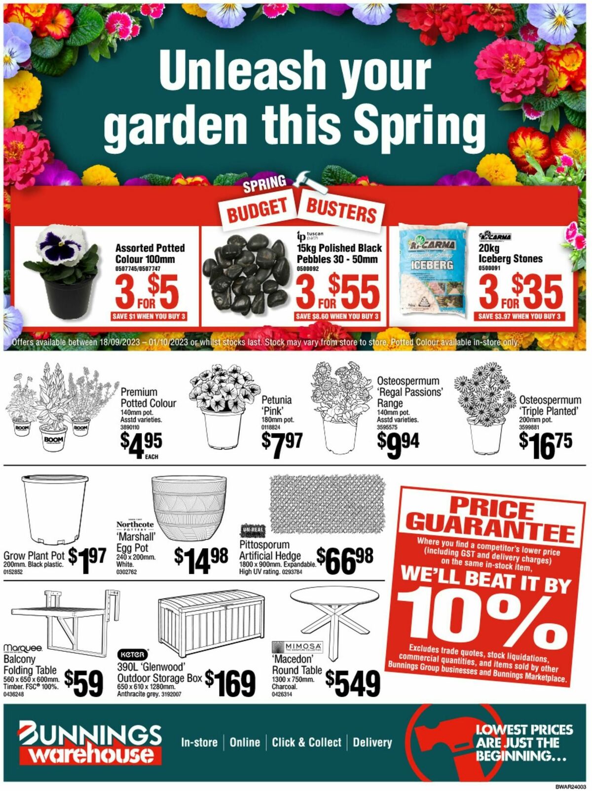 Bunnings Warehouse Catalogues from 18 September