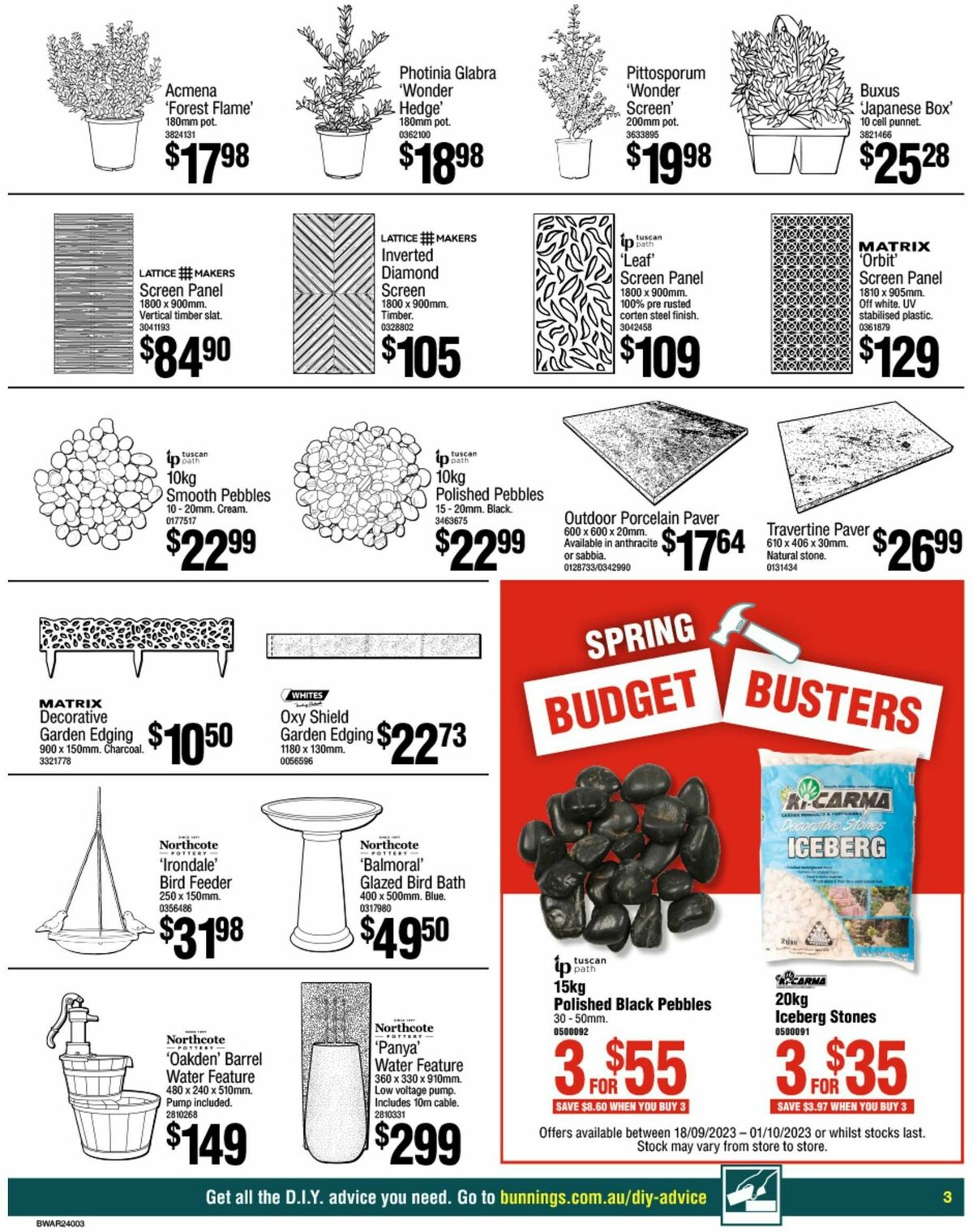 Bunnings Warehouse Catalogues from 18 September