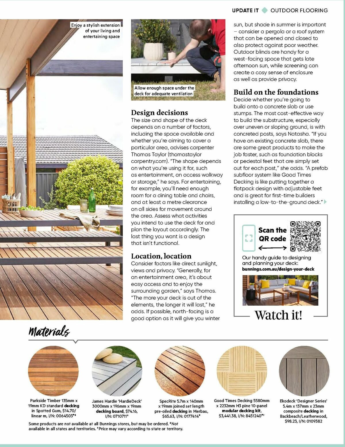 Bunnings Warehouse Magazine October Catalogues from 1 October