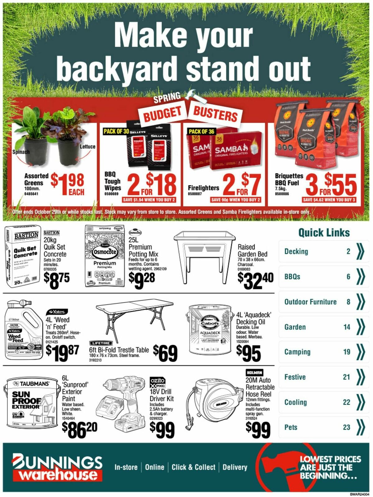 Bunnings Warehouse Catalogues from 17 October