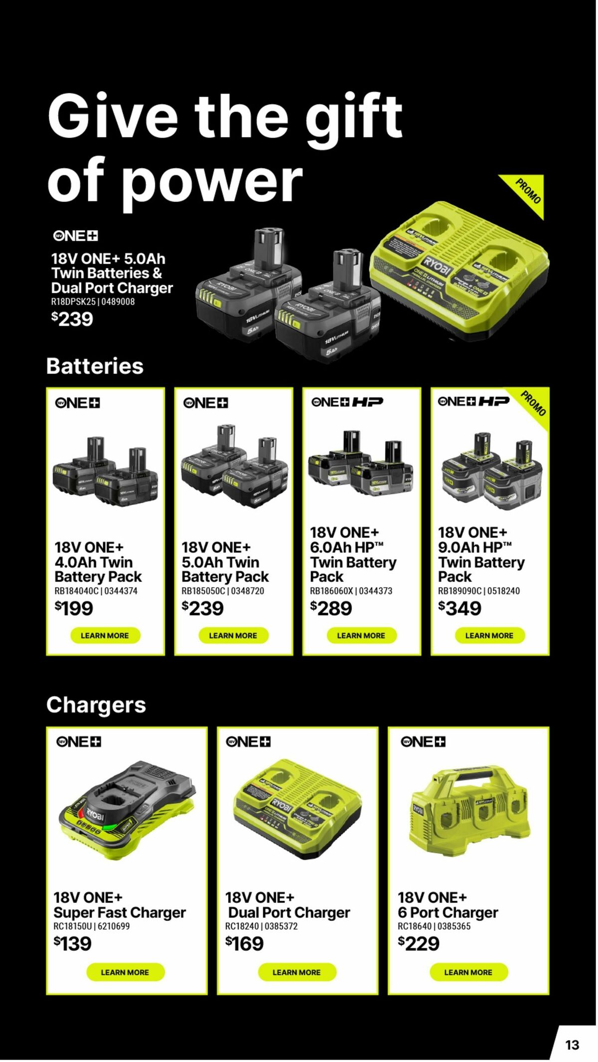 Bunnings Warehouse Christmas Made By Ryobi One+ Catalogues from 19 November