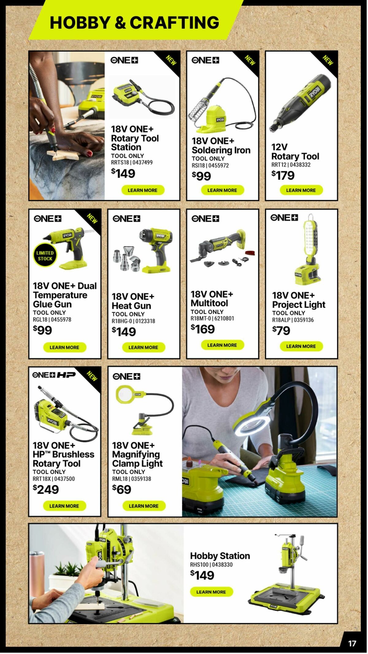 Bunnings Warehouse Christmas Made By Ryobi One+ Catalogues from 19 November