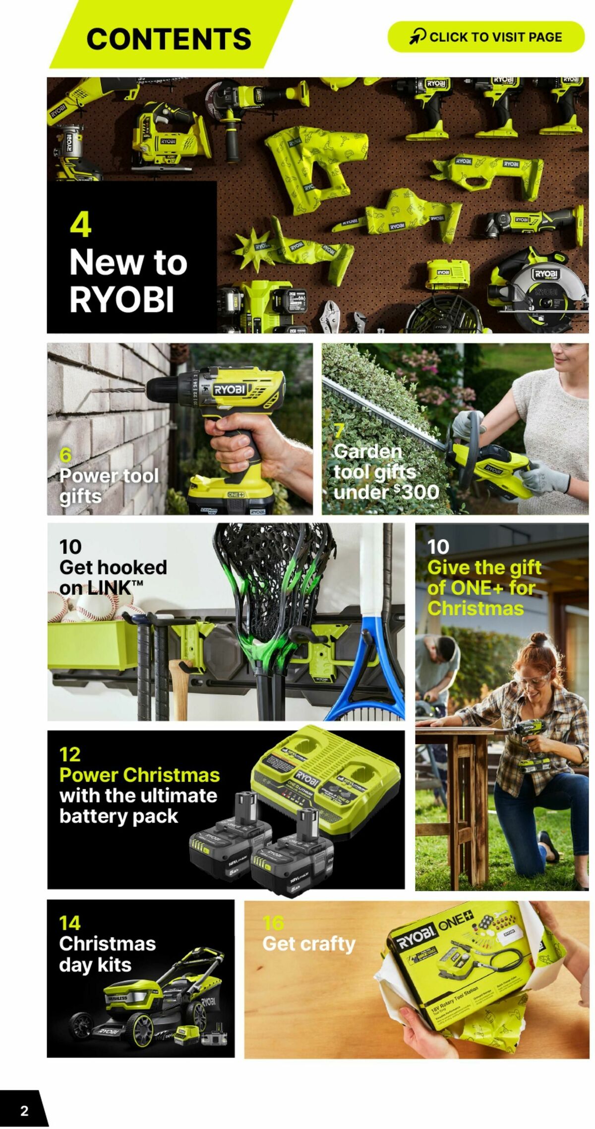 Bunnings Warehouse Christmas Made By Ryobi One+ Catalogues from 19 November