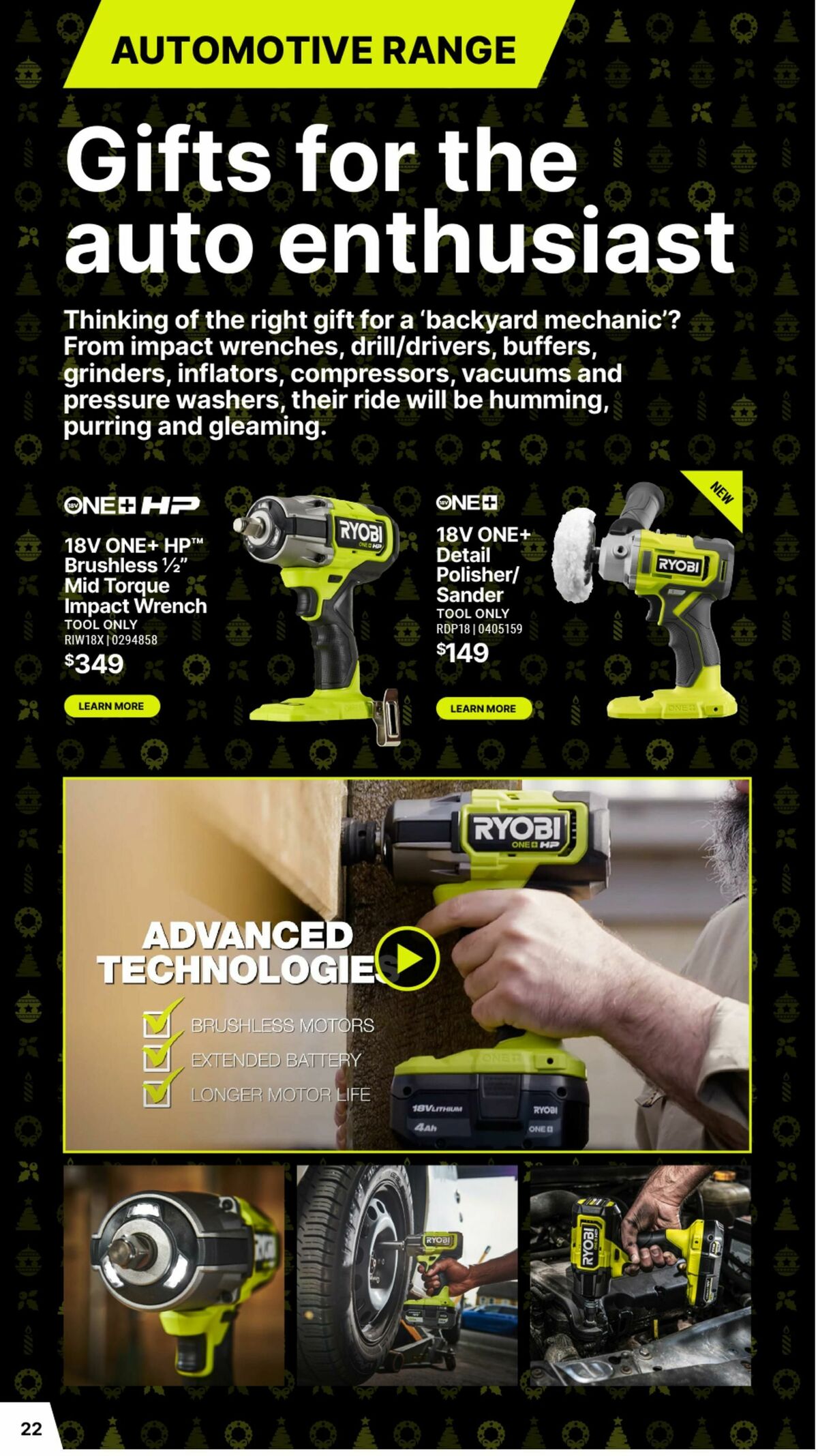 Bunnings Warehouse Christmas Made By Ryobi One+ Catalogues from 19 November