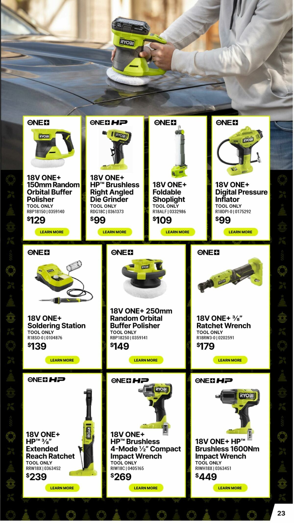 Bunnings Warehouse Christmas Made By Ryobi One+ Catalogues from 19 November