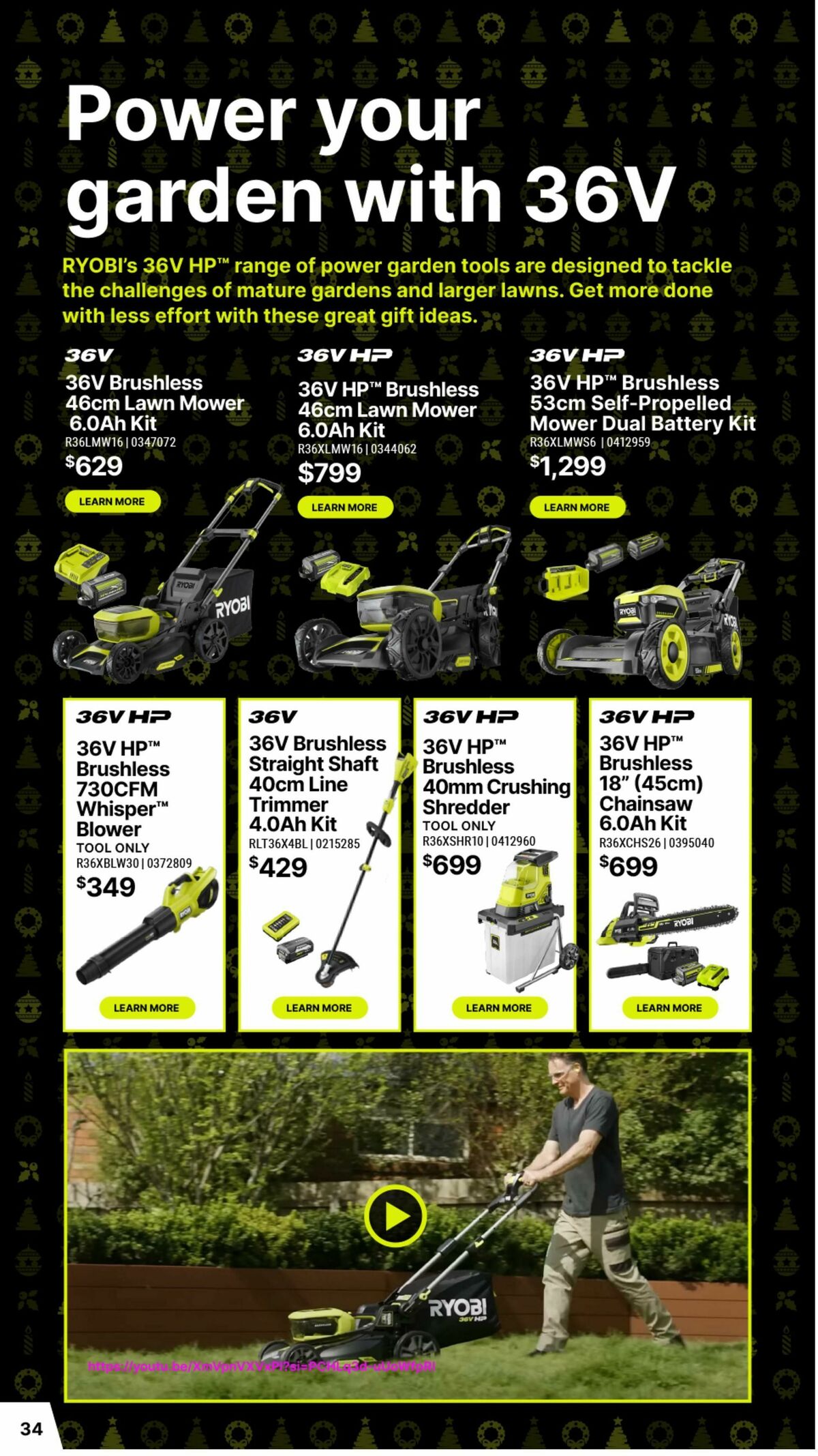 Bunnings Warehouse Christmas Made By Ryobi One+ Catalogues from 19 November