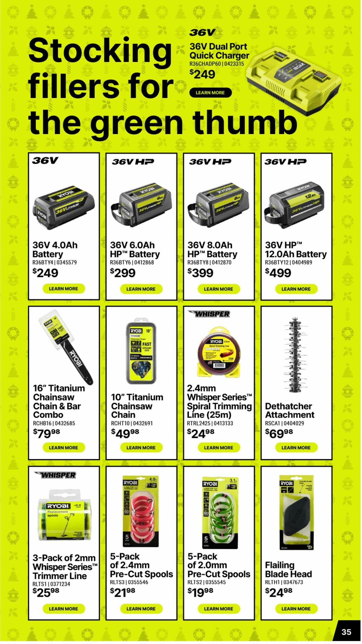 Bunnings Warehouse Christmas Made By Ryobi One+ Catalogues from 19 November