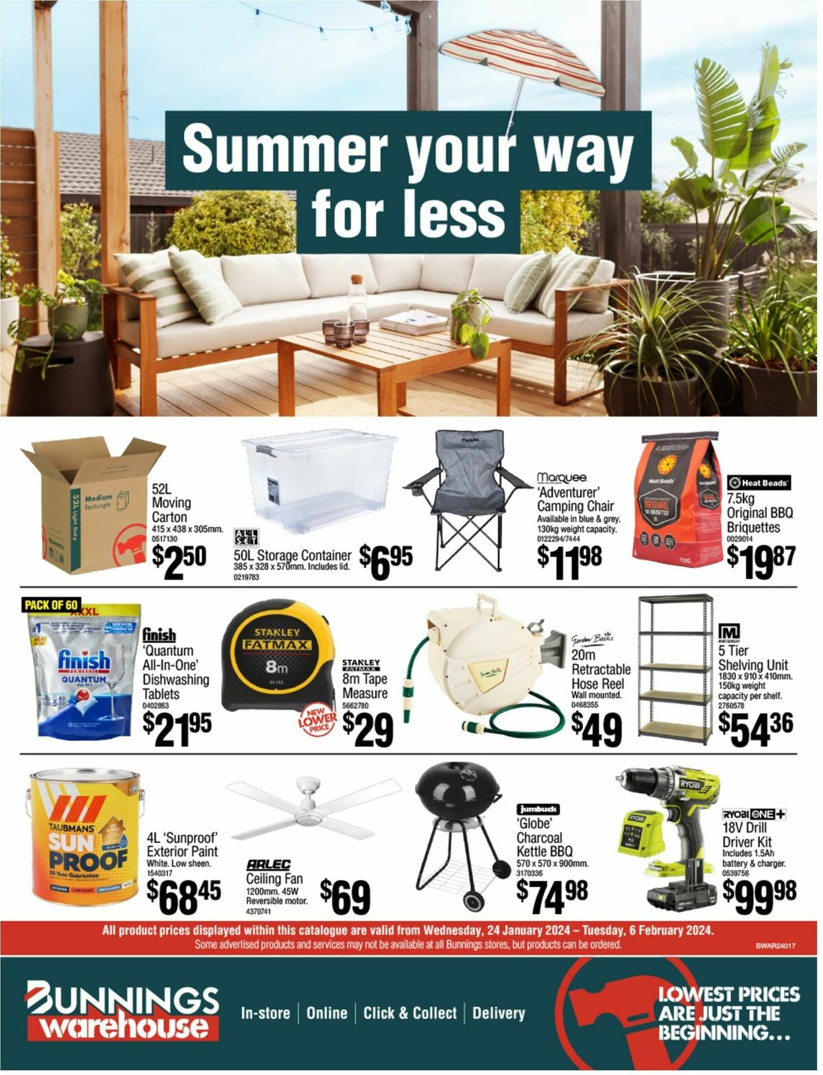 Bunnings Warehouse Catalogues from 24 January