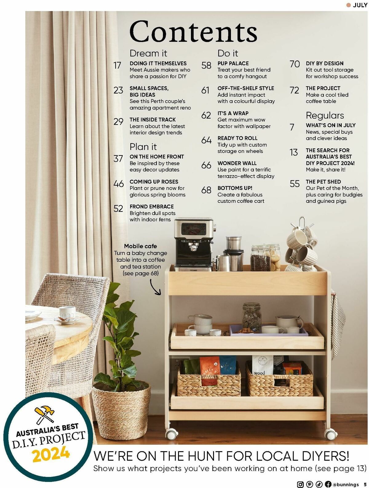 Bunnings Warehouse Magazine July Catalogues from 1 July