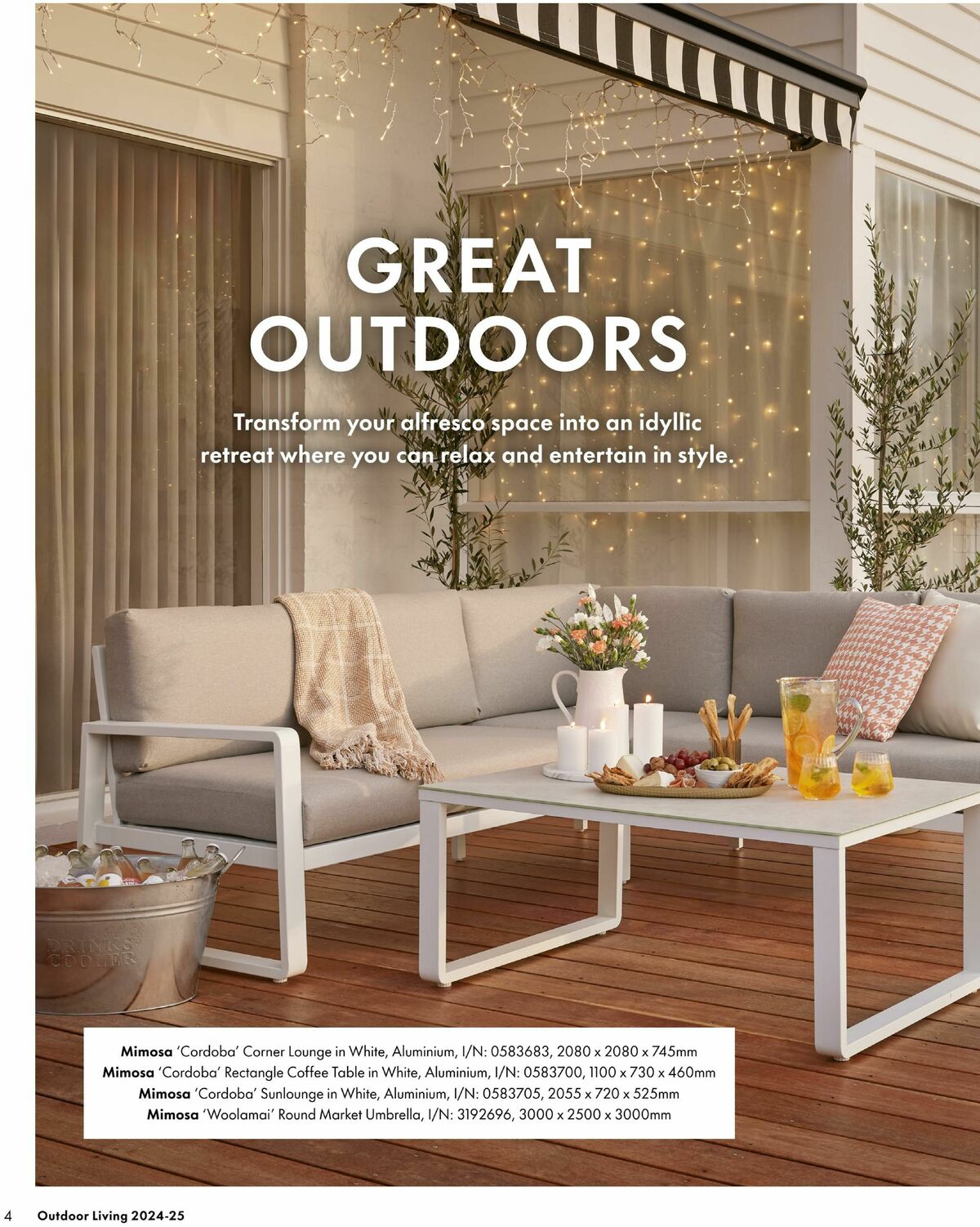 Bunnings Warehouse Outdoor Living Range Book Catalogues from 3 September
