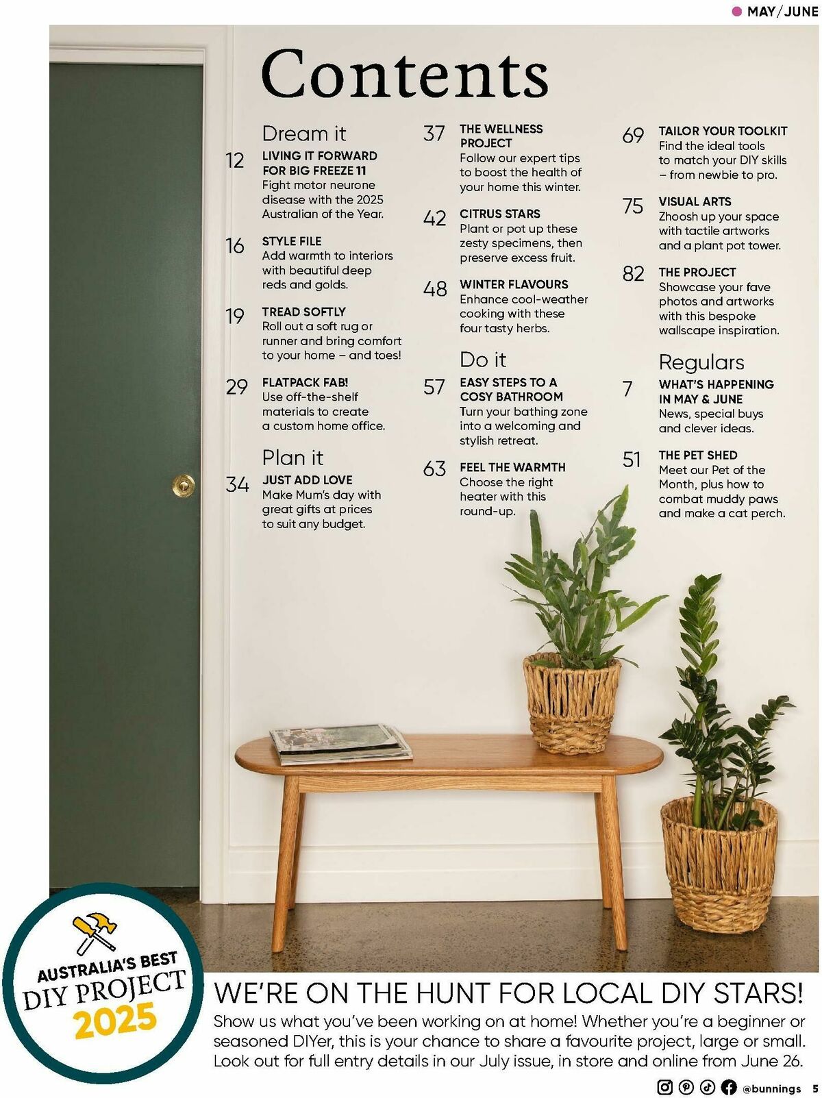 Bunnings Warehouse Magazine May/June Catalogues from 1 May