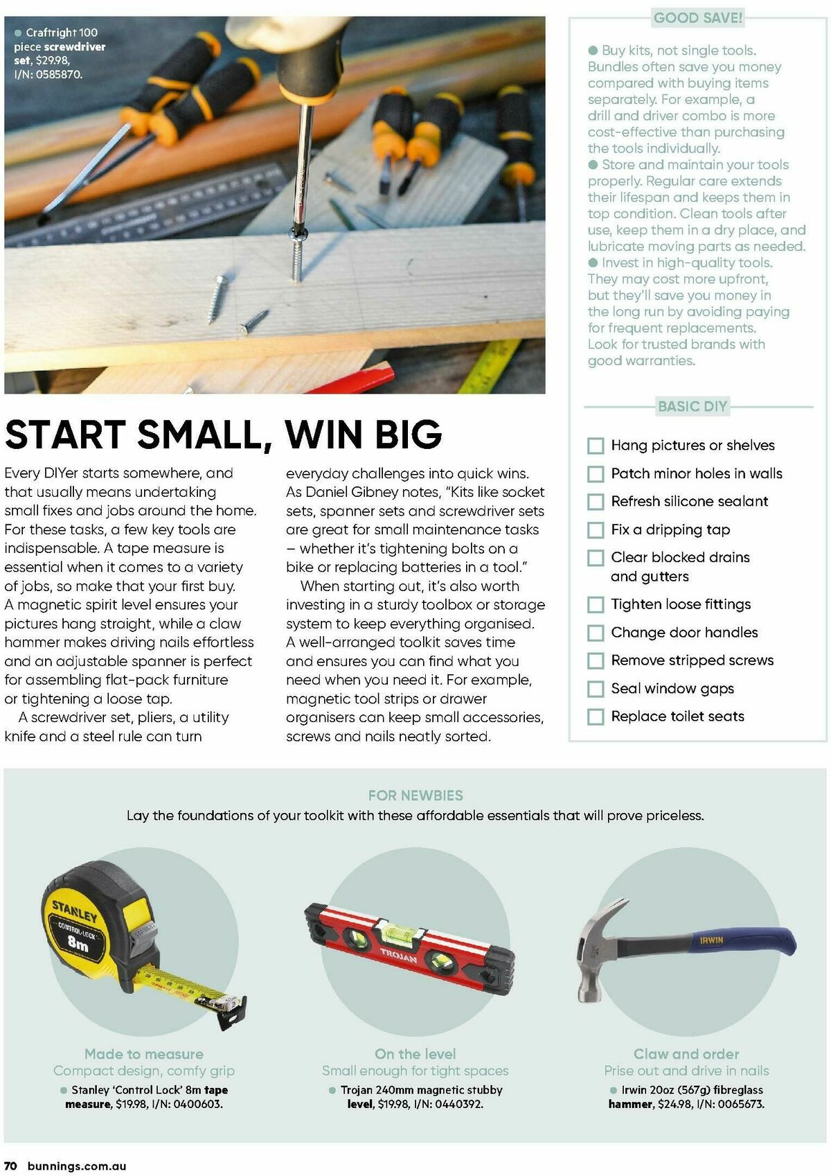 Bunnings Warehouse Magazine May/June Catalogues from 1 May