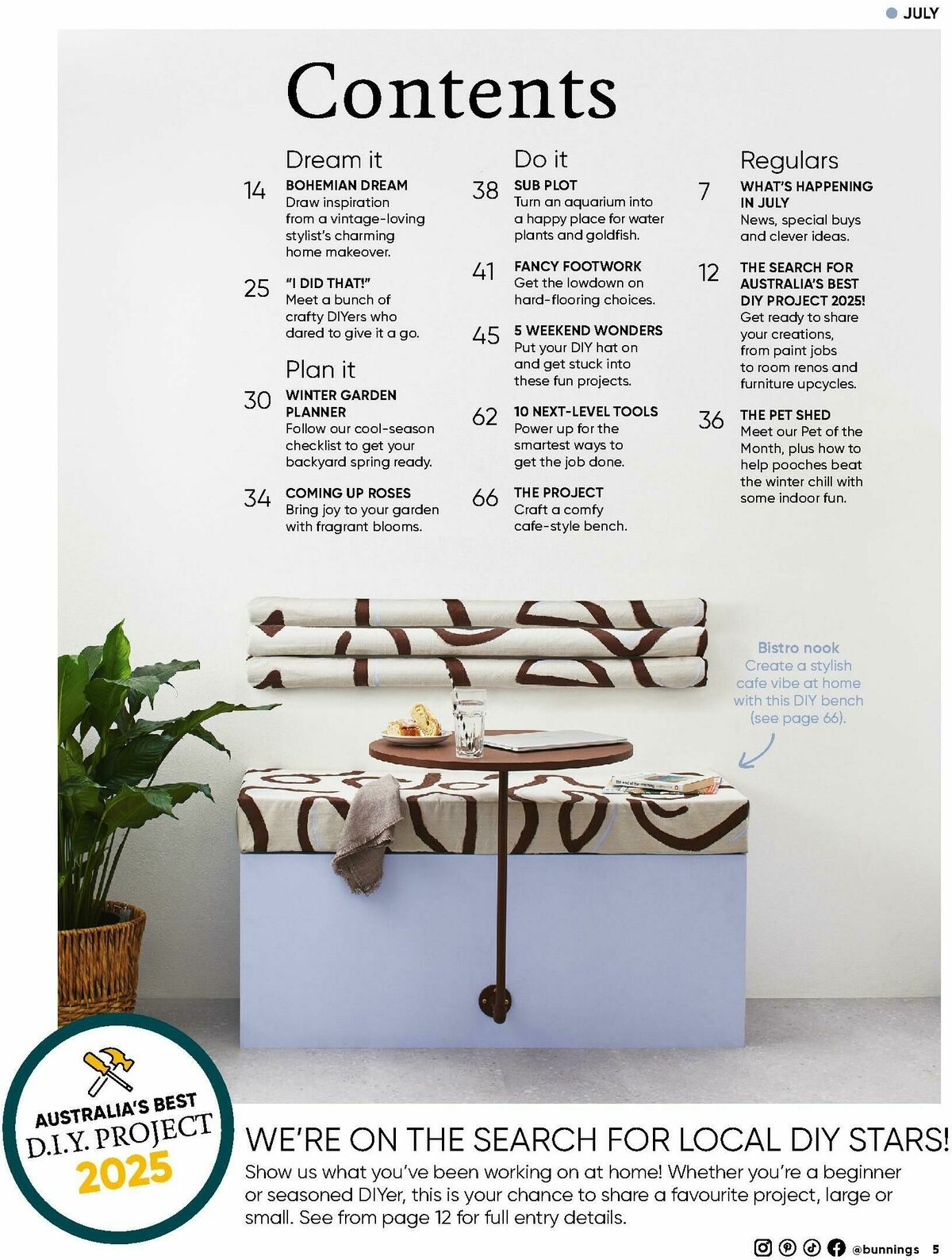 Bunnings Warehouse Magazine July Catalogues from 1 July