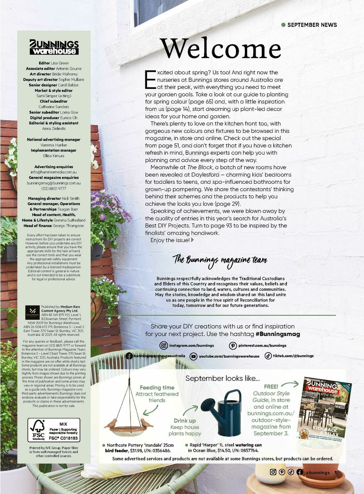 Bunnings Warehouse Magazine September Catalogues from 1 September