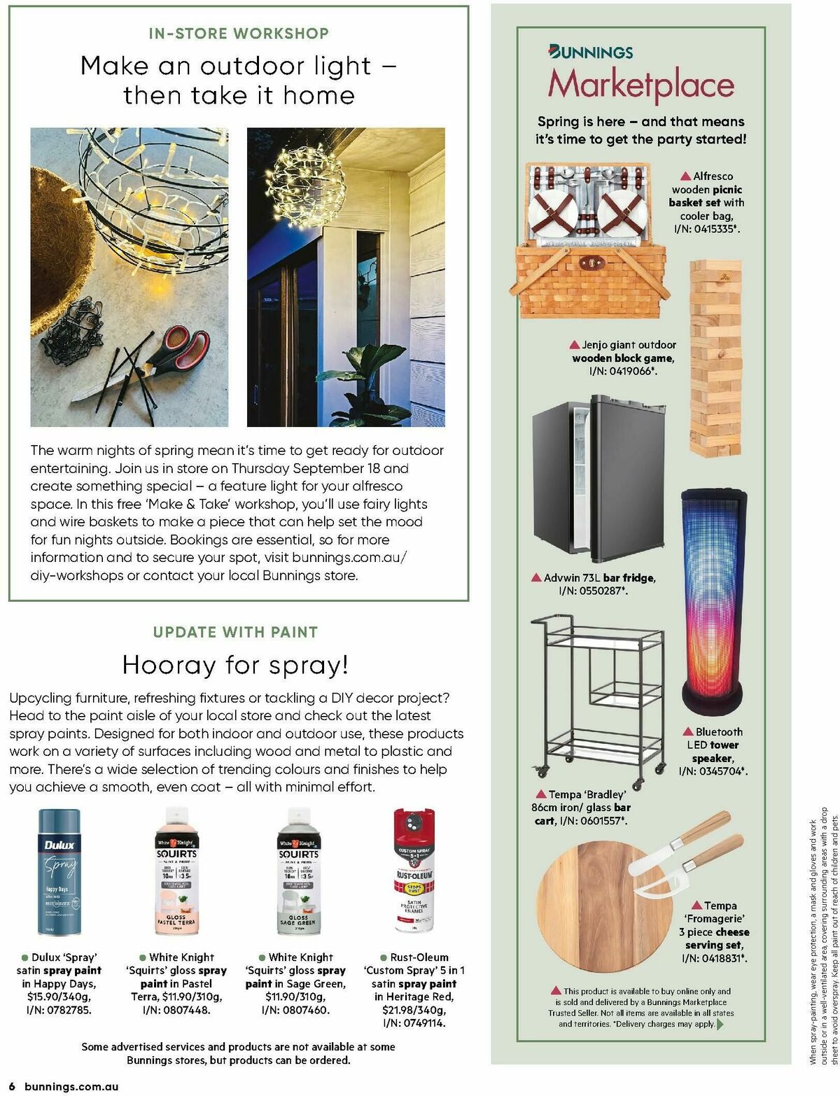 Bunnings Warehouse Magazine September Catalogues from 1 September