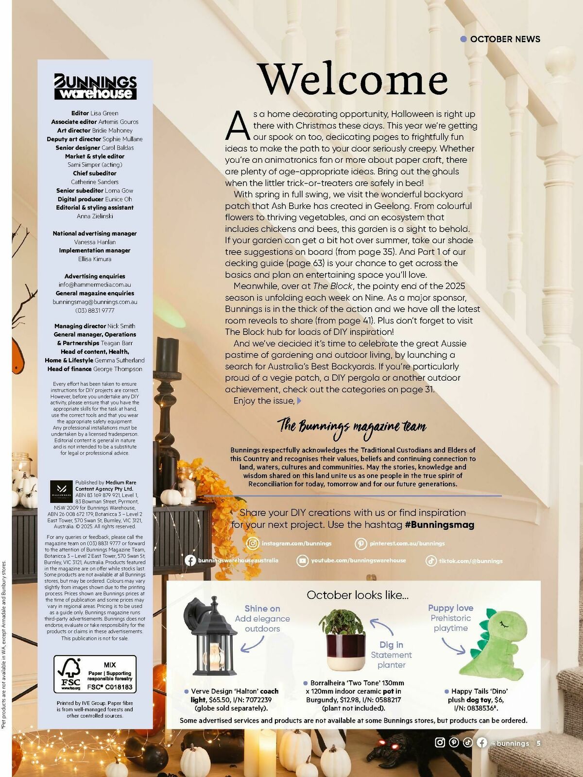 Bunnings Warehouse Magazine October Catalogues from 1 October