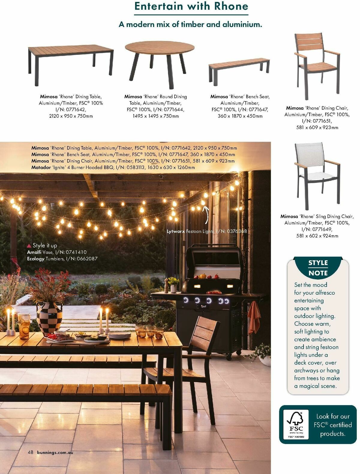 Bunnings Warehouse Outdoor Style Magazine Catalogues from 25 September