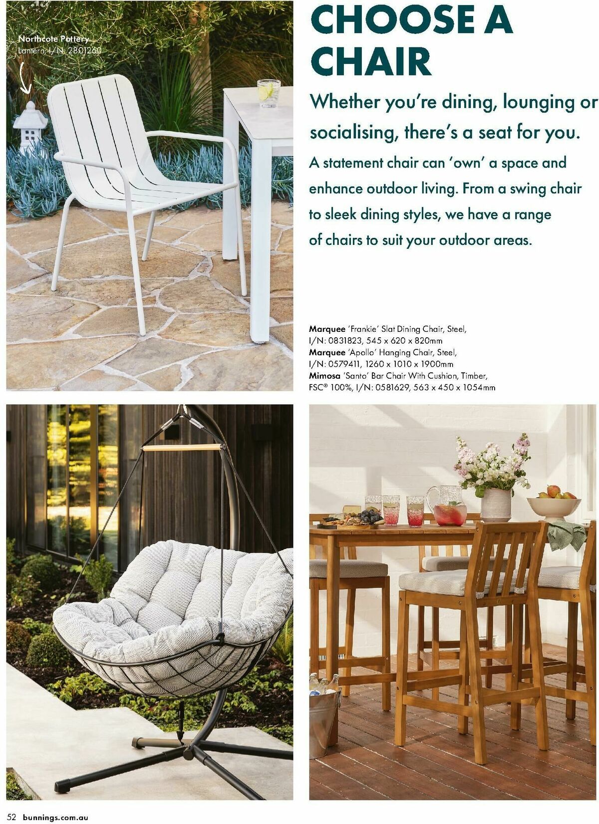 Bunnings Warehouse Outdoor Style Magazine Catalogues from 25 September