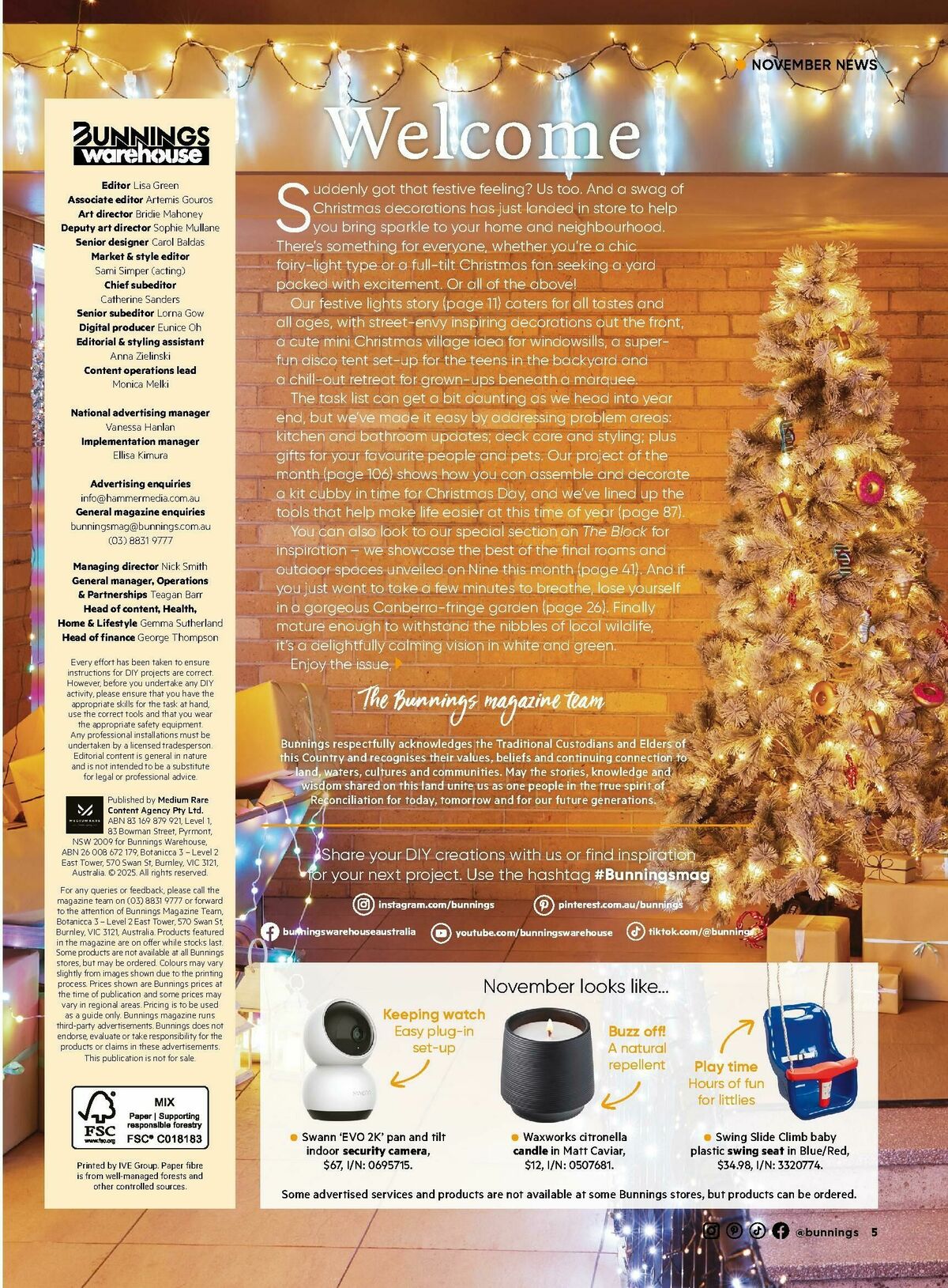 Bunnings Warehouse Magazine November Catalogues from 1 November