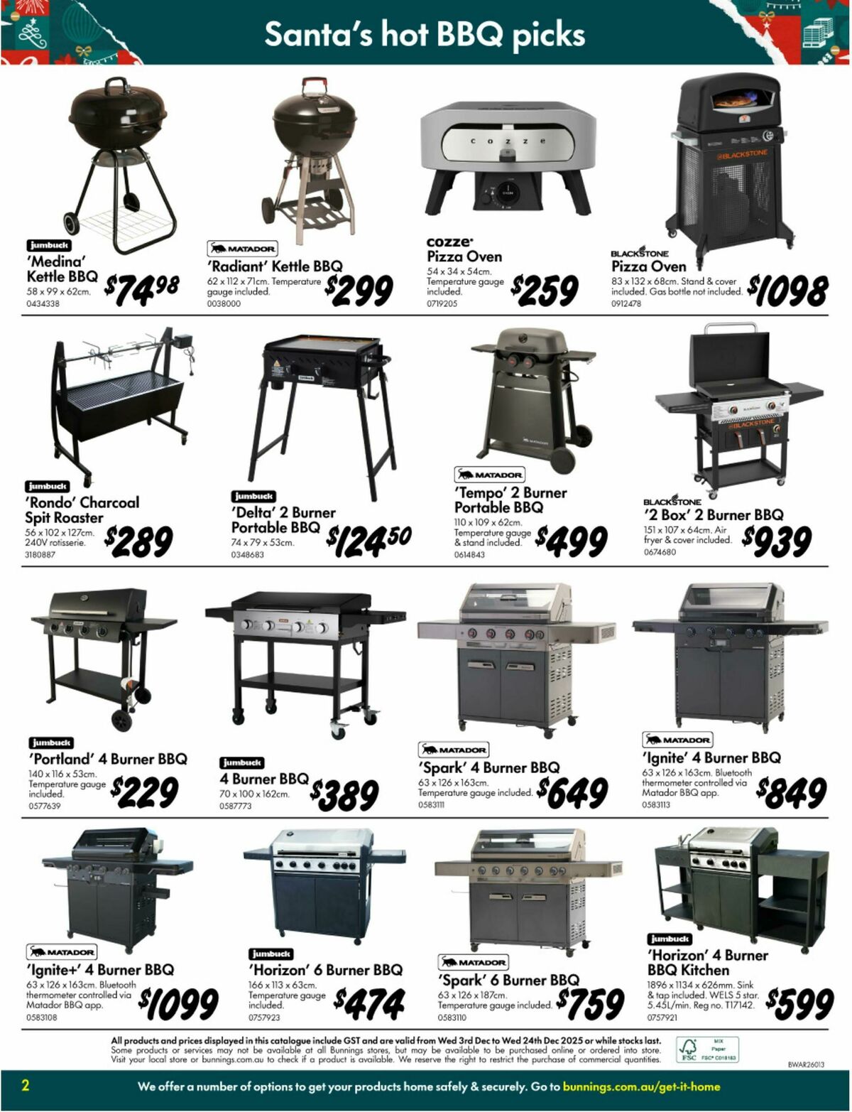 Bunnings Warehouse Catalogues from 3 December