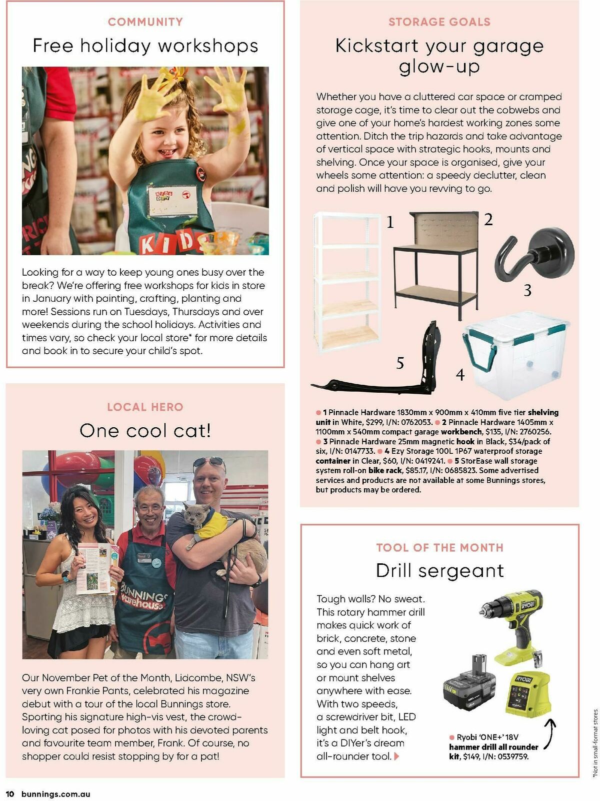 Bunnings Warehouse Magazine January Catalogues from 1 January