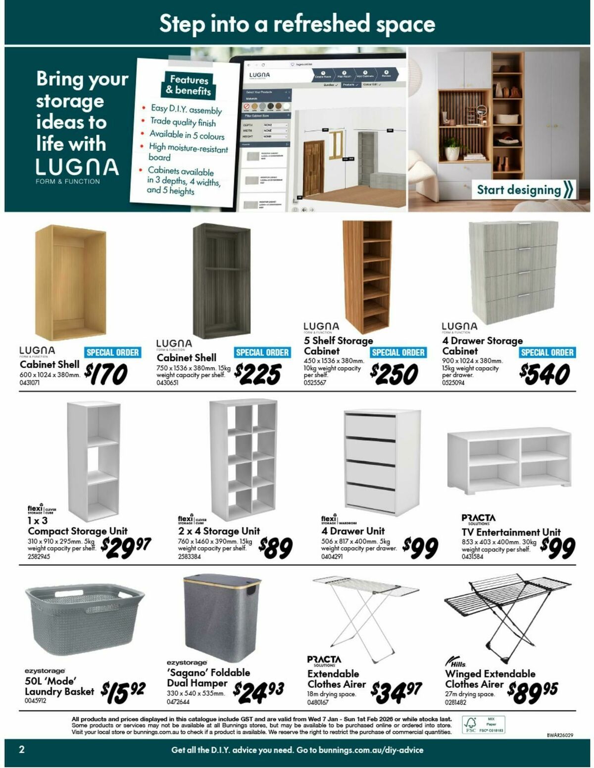Bunnings Warehouse Catalogues from 7 January