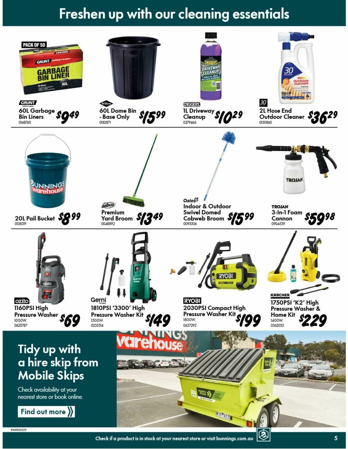 Bunnings Warehouse Catalogues from 7 January