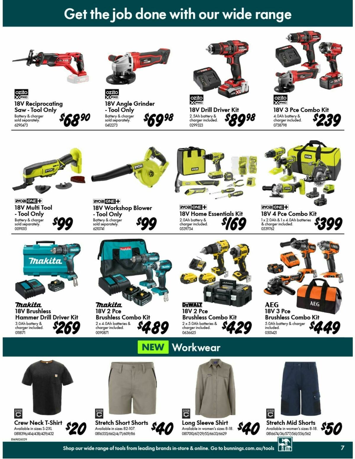 Bunnings Warehouse Catalogues from 7 January