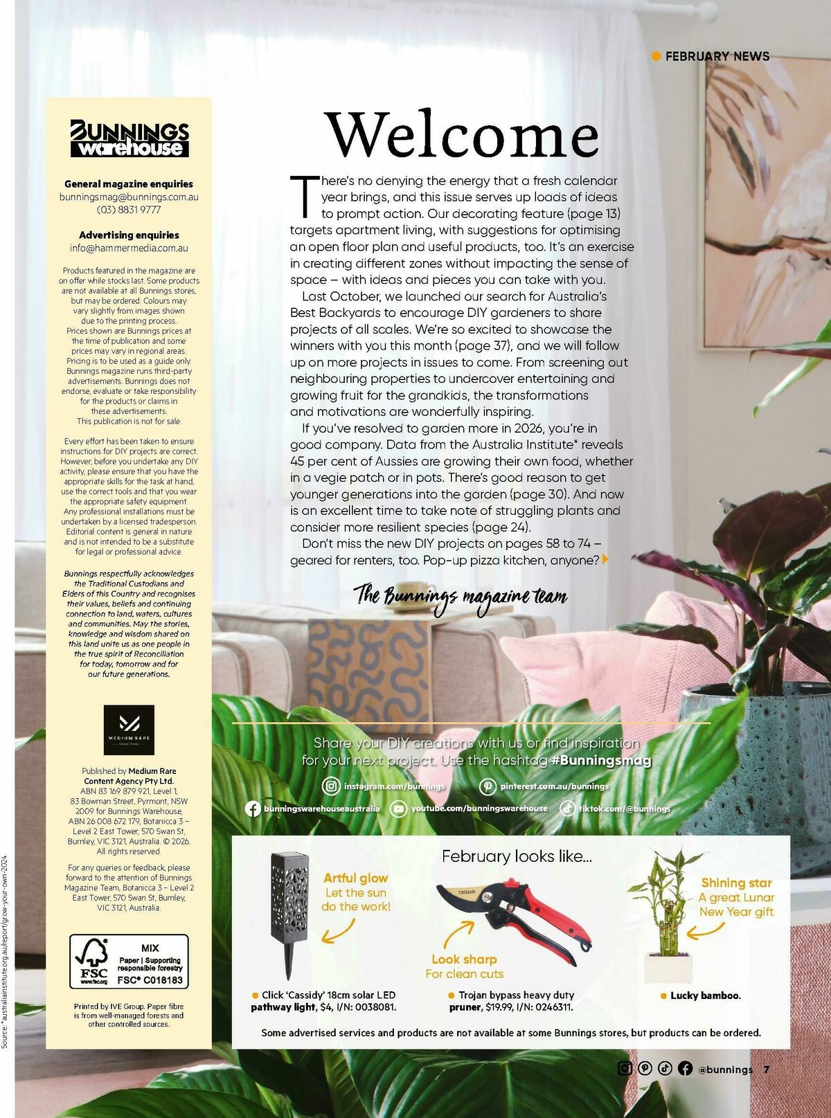 Bunnings Warehouse Magazine February Catalogues from 1 February