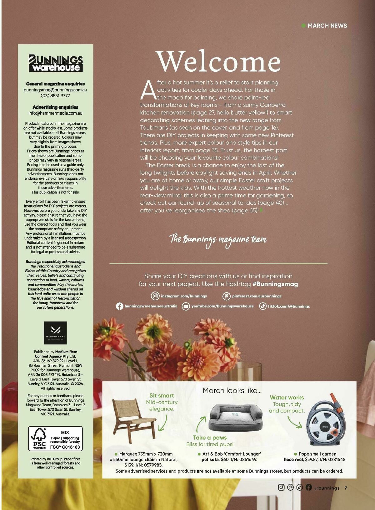 Bunnings Warehouse Magazine March Catalogues from 1 March