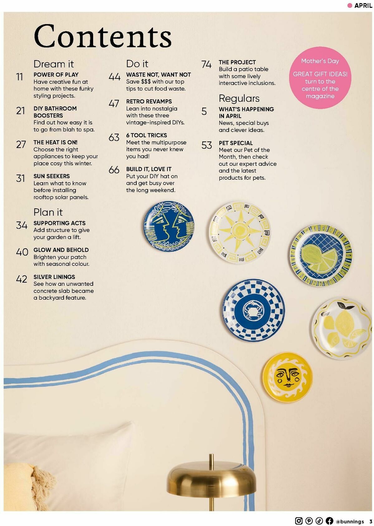 Bunnings Warehouse Magazine April Catalogues from 1 April