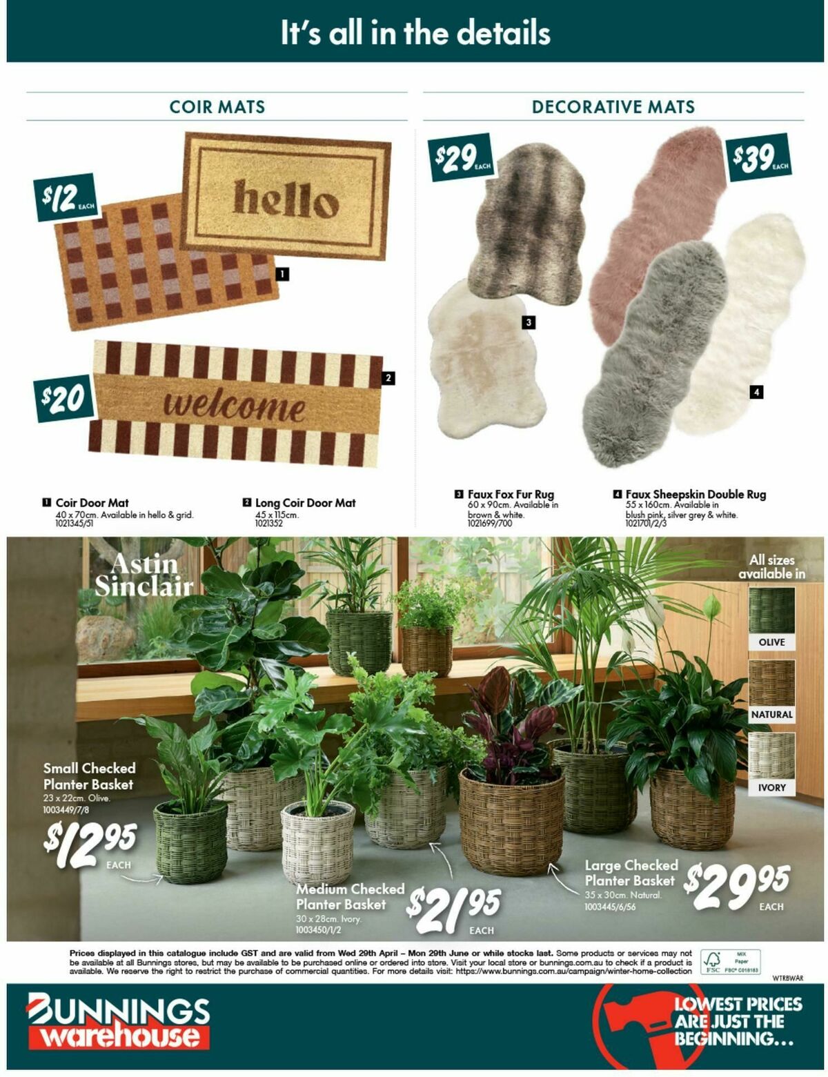 Bunnings Warehouse Catalogues from 29 April