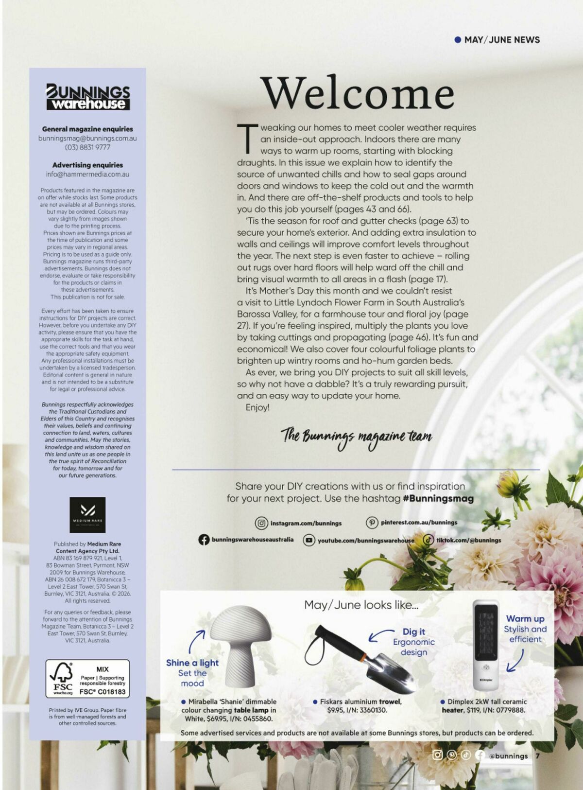 Bunnings Warehouse Magazine May/June Catalogues from 1 May