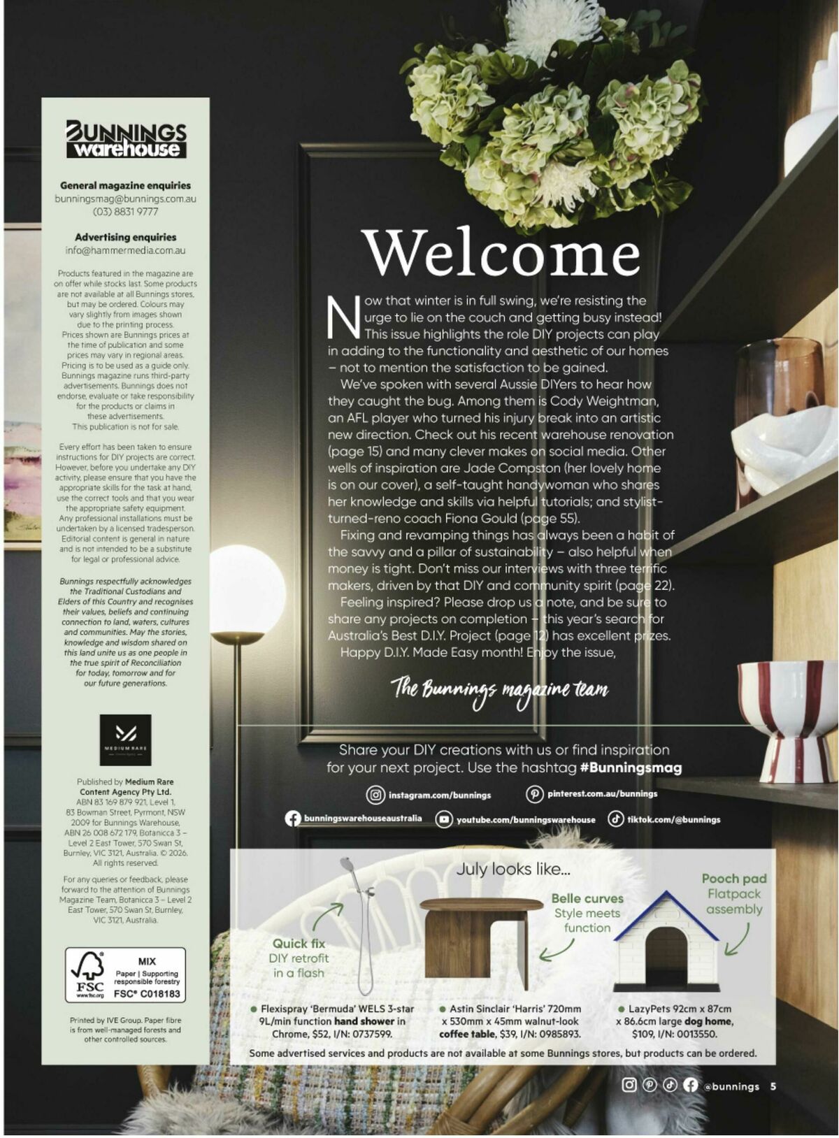 Bunnings Warehouse Magazine July Catalogues from 1 July