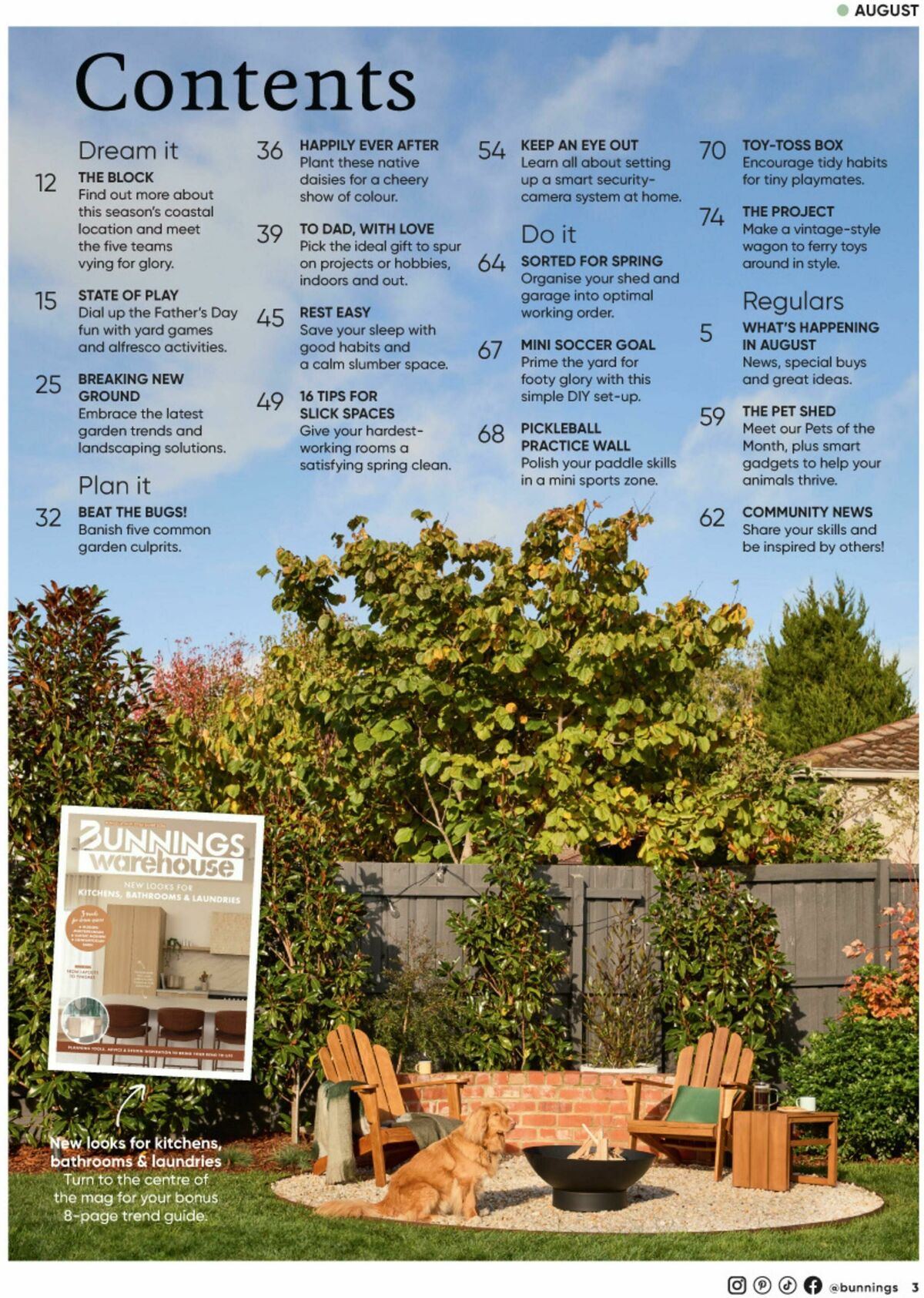 Bunnings Warehouse Magazine August Catalogues from 1 August